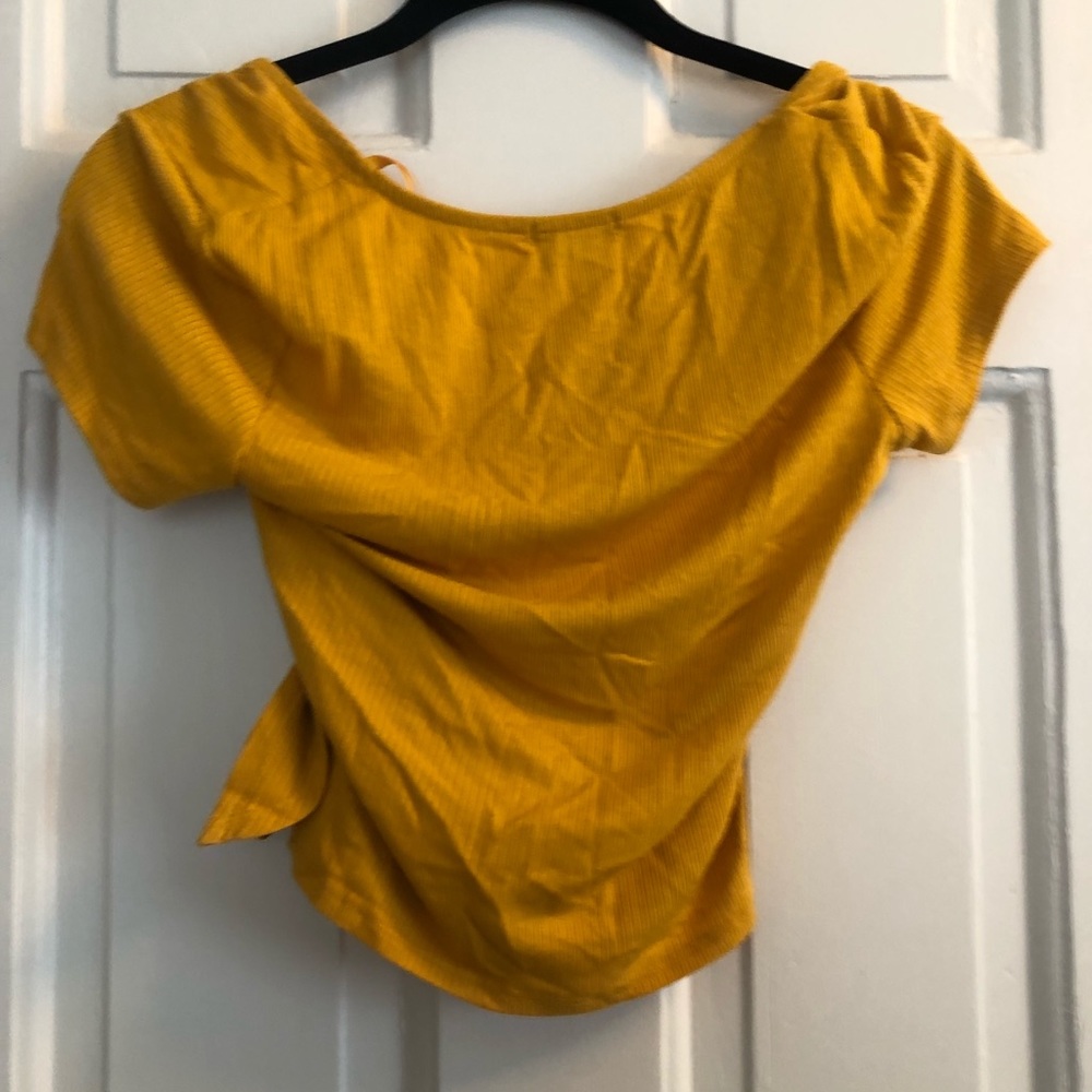 Yellow Tie Top - Picture 2 of 2